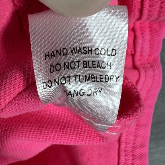 Day + Moon NWT Womens S Barbiecore Pink Denim Romper Ruffle Sleeve Beachy Girly - Picture 15 of 16